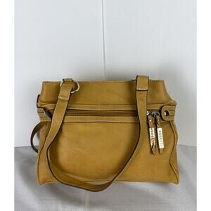 Rossetti Women’s Tan Faux Leather Medium Sized Shoulder Bag Great Condition